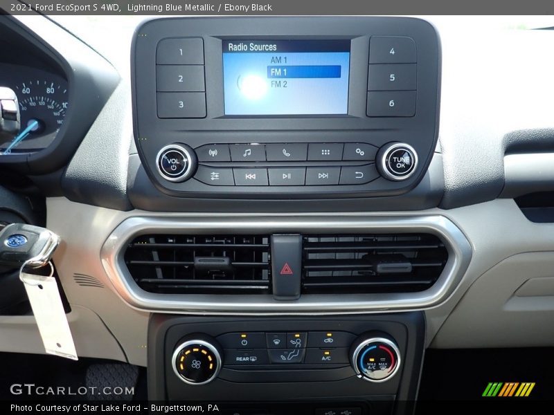 Lightning Blue Metallic / Ebony Black 2021 Ford EcoSport S 4WD