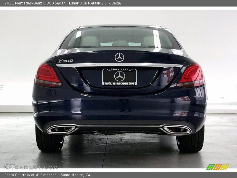 Lunar Blue Metallic / Silk Beige 2021 Mercedes-Benz C 300 Sedan