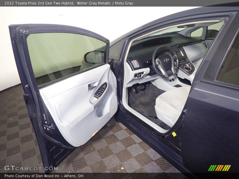 Winter Gray Metallic / Misty Gray 2012 Toyota Prius 3rd Gen Two Hybrid