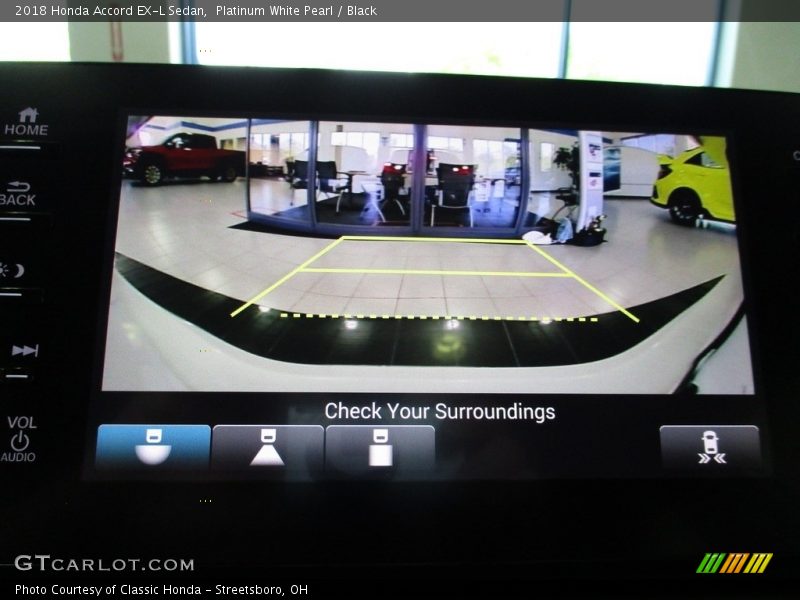 Platinum White Pearl / Black 2018 Honda Accord EX-L Sedan