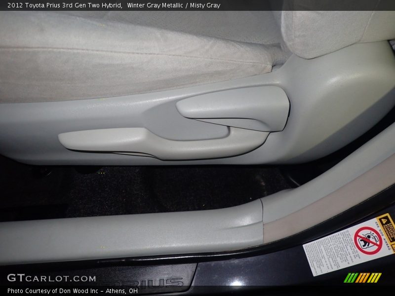 Winter Gray Metallic / Misty Gray 2012 Toyota Prius 3rd Gen Two Hybrid