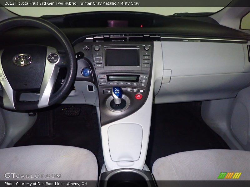 Winter Gray Metallic / Misty Gray 2012 Toyota Prius 3rd Gen Two Hybrid