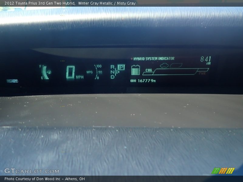 Winter Gray Metallic / Misty Gray 2012 Toyota Prius 3rd Gen Two Hybrid