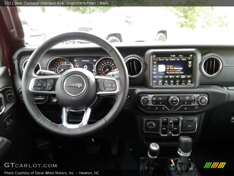 Dashboard of 2021 Gladiator Overland 4x4