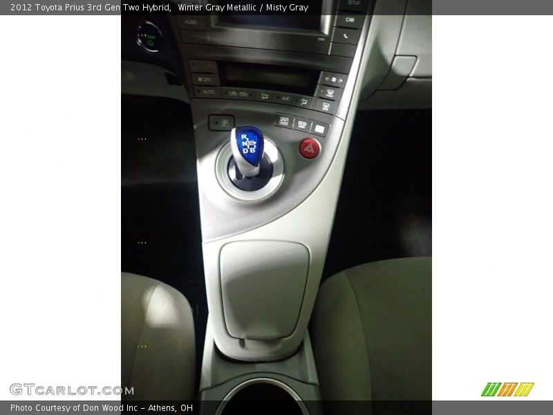 Winter Gray Metallic / Misty Gray 2012 Toyota Prius 3rd Gen Two Hybrid