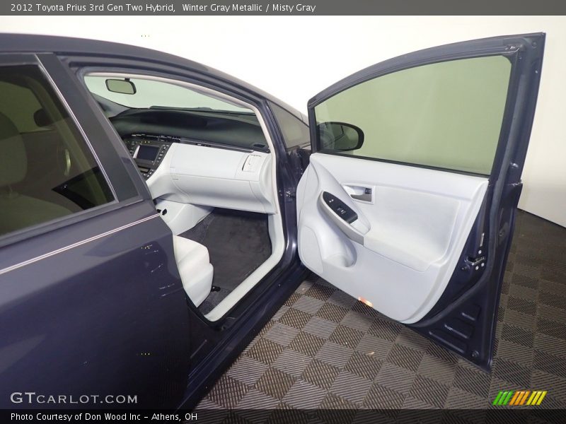 Winter Gray Metallic / Misty Gray 2012 Toyota Prius 3rd Gen Two Hybrid