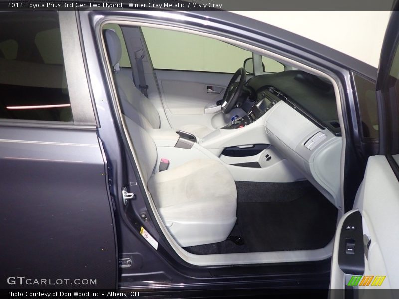 Winter Gray Metallic / Misty Gray 2012 Toyota Prius 3rd Gen Two Hybrid