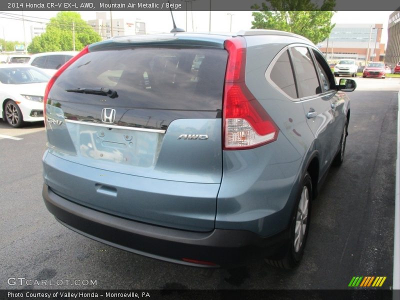 Mountain Air Metallic / Beige 2014 Honda CR-V EX-L AWD