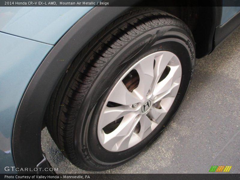 Mountain Air Metallic / Beige 2014 Honda CR-V EX-L AWD