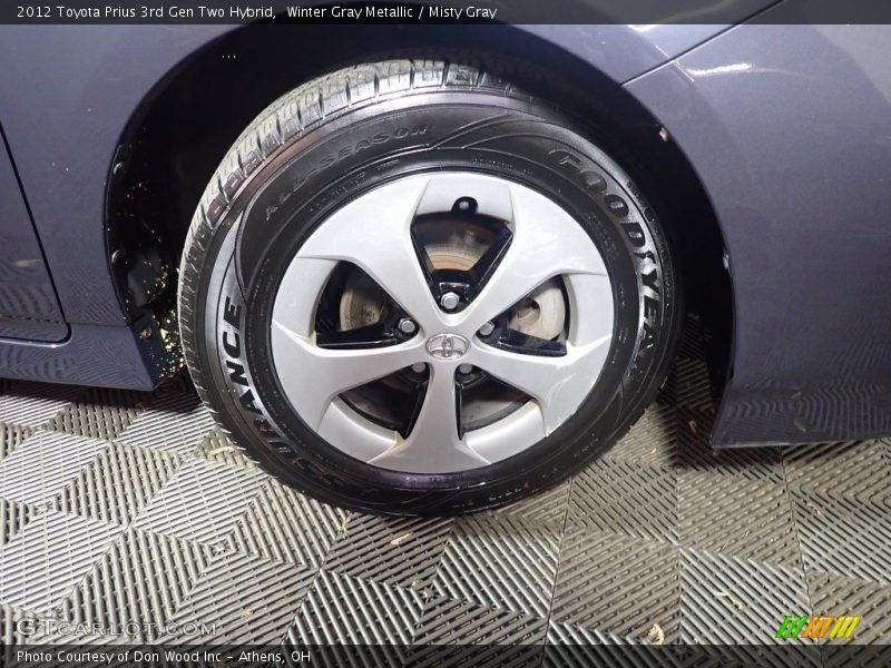 Winter Gray Metallic / Misty Gray 2012 Toyota Prius 3rd Gen Two Hybrid