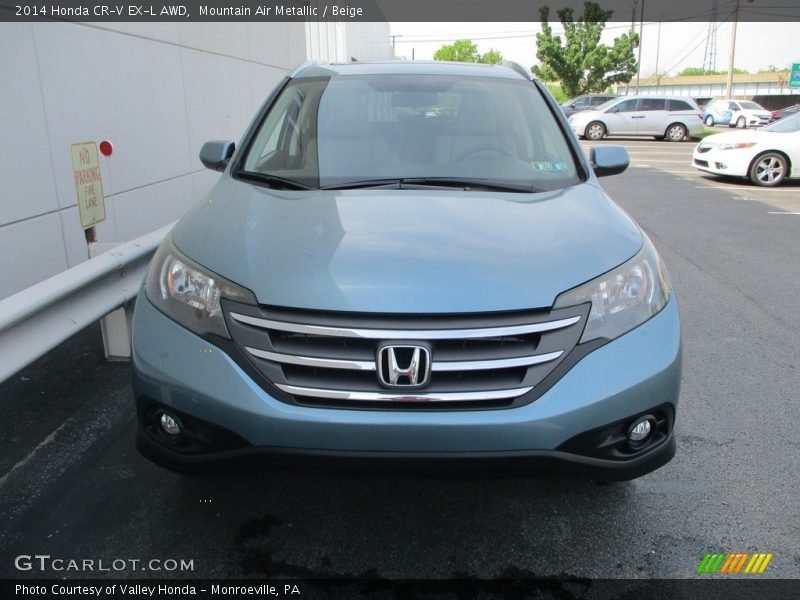 Mountain Air Metallic / Beige 2014 Honda CR-V EX-L AWD