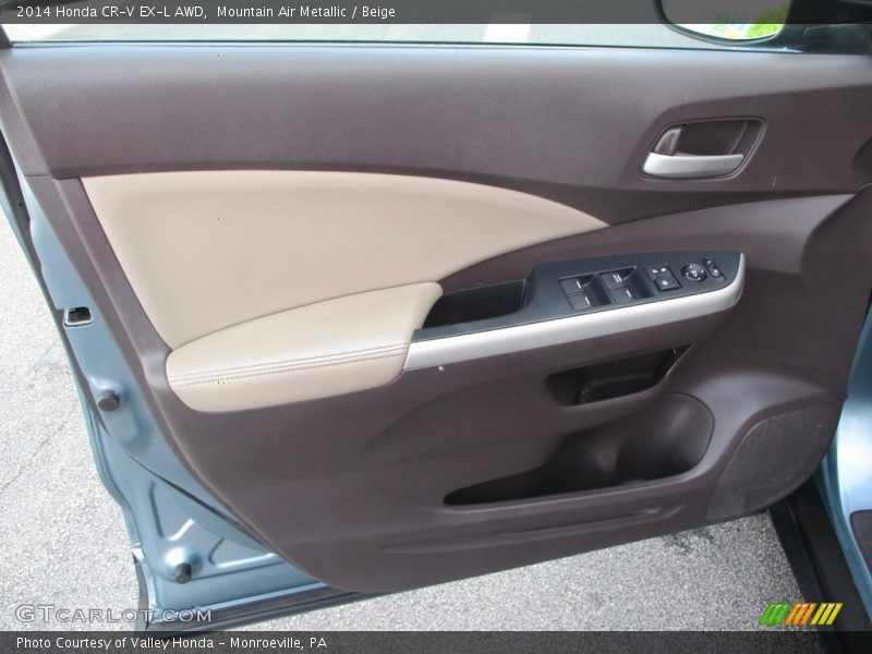 Mountain Air Metallic / Beige 2014 Honda CR-V EX-L AWD