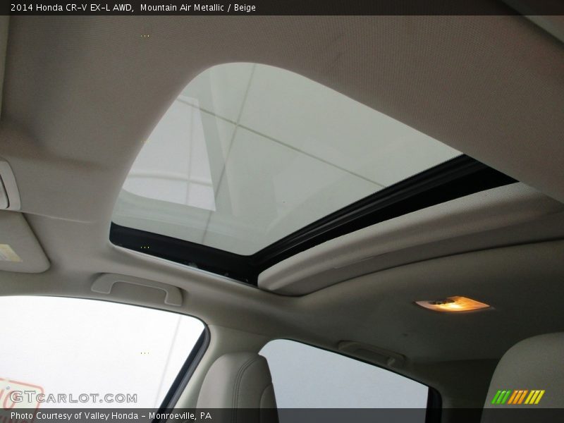 Mountain Air Metallic / Beige 2014 Honda CR-V EX-L AWD