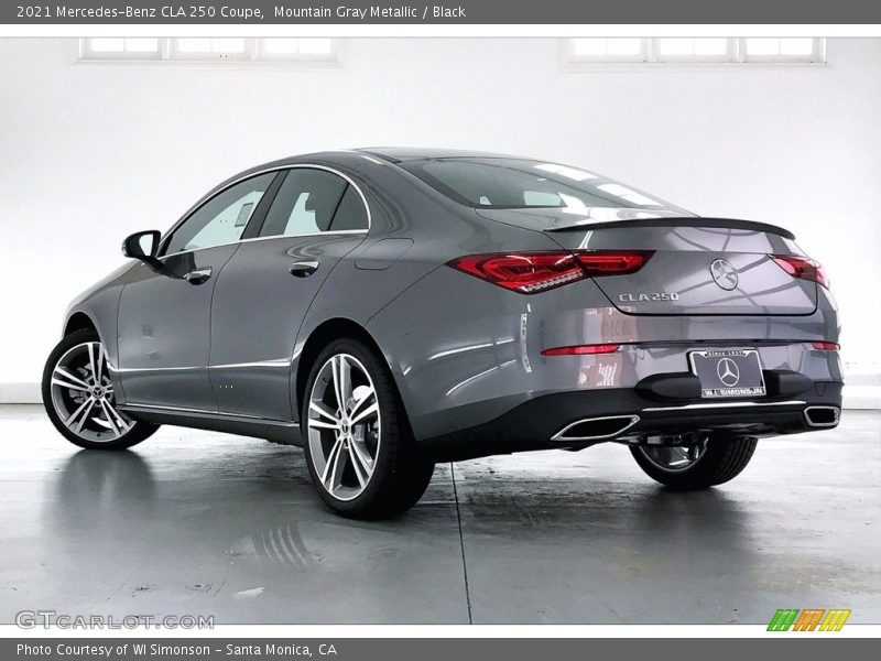 Mountain Gray Metallic / Black 2021 Mercedes-Benz CLA 250 Coupe