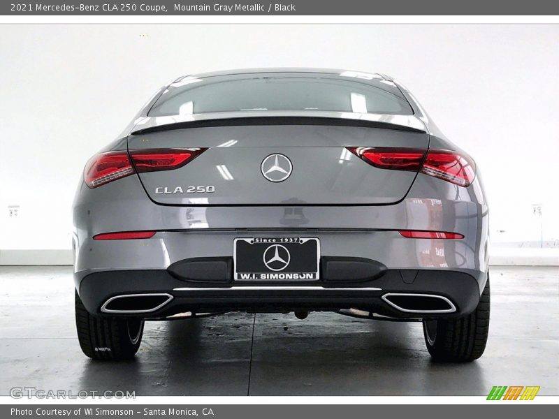 Mountain Gray Metallic / Black 2021 Mercedes-Benz CLA 250 Coupe