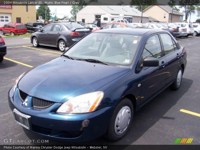 Mystic Blue Pearl / Gray 2004 Mitsubishi Lancer ES