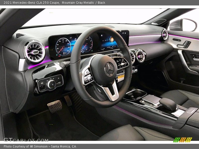 Mountain Gray Metallic / Black 2021 Mercedes-Benz CLA 250 Coupe