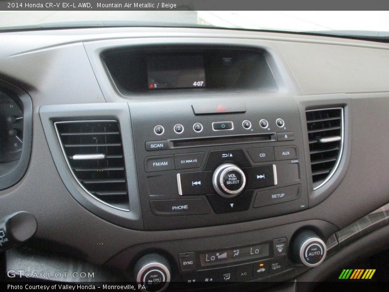 Mountain Air Metallic / Beige 2014 Honda CR-V EX-L AWD