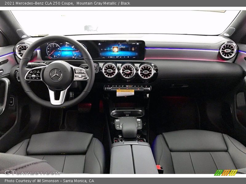 Mountain Gray Metallic / Black 2021 Mercedes-Benz CLA 250 Coupe