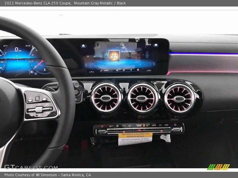 Mountain Gray Metallic / Black 2021 Mercedes-Benz CLA 250 Coupe