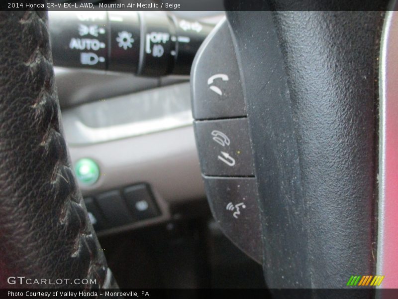 Mountain Air Metallic / Beige 2014 Honda CR-V EX-L AWD