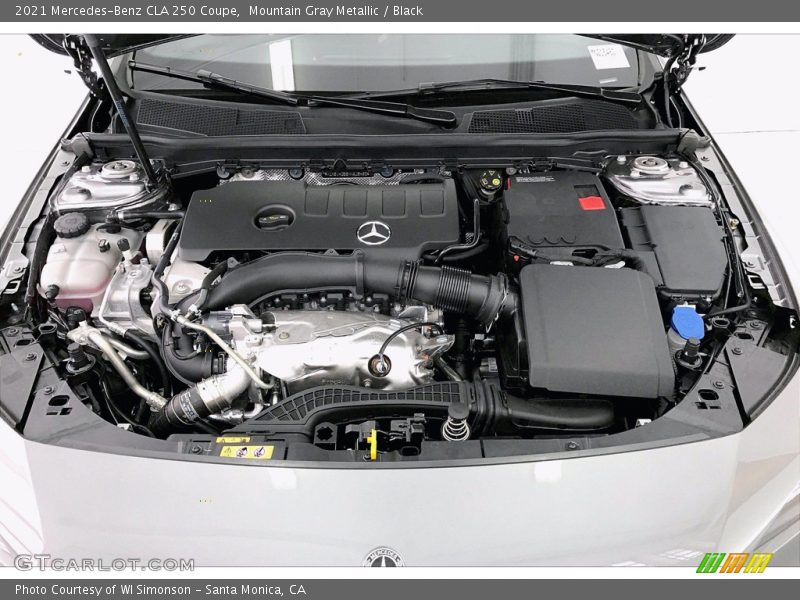 Mountain Gray Metallic / Black 2021 Mercedes-Benz CLA 250 Coupe