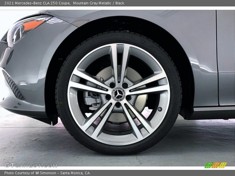 Mountain Gray Metallic / Black 2021 Mercedes-Benz CLA 250 Coupe