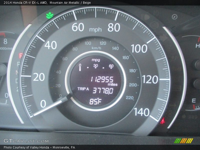 Mountain Air Metallic / Beige 2014 Honda CR-V EX-L AWD