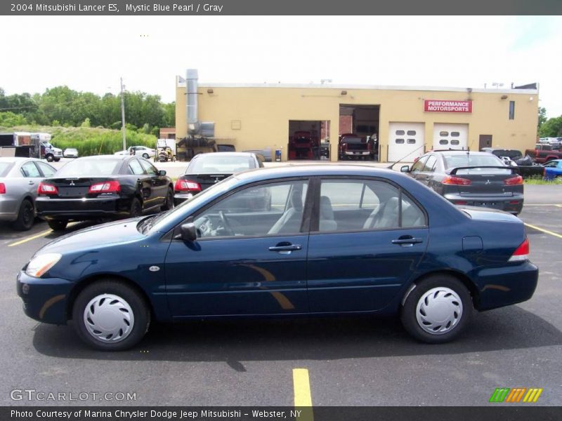 Mystic Blue Pearl / Gray 2004 Mitsubishi Lancer ES