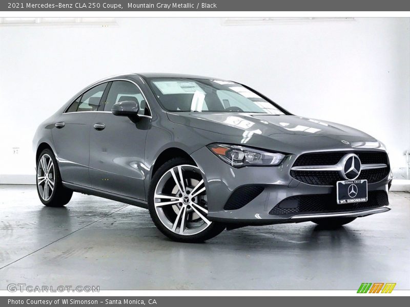 Mountain Gray Metallic / Black 2021 Mercedes-Benz CLA 250 Coupe