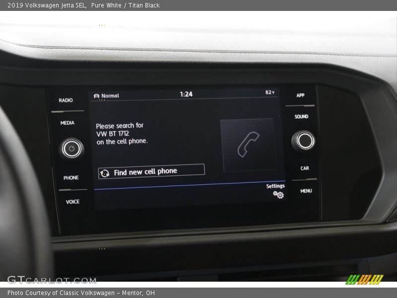 Pure White / Titan Black 2019 Volkswagen Jetta SEL