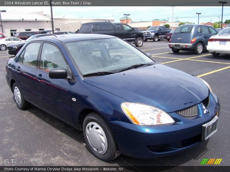 Mystic Blue Pearl / Gray 2004 Mitsubishi Lancer ES