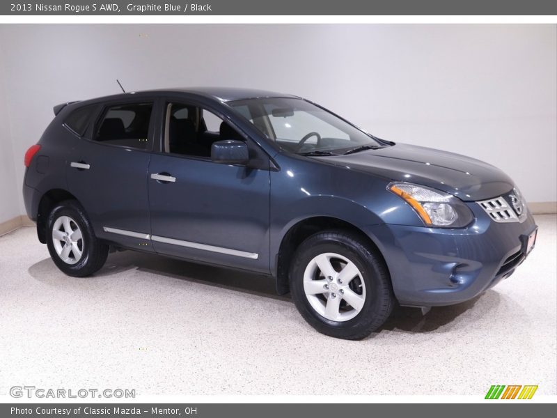 Graphite Blue / Black 2013 Nissan Rogue S AWD