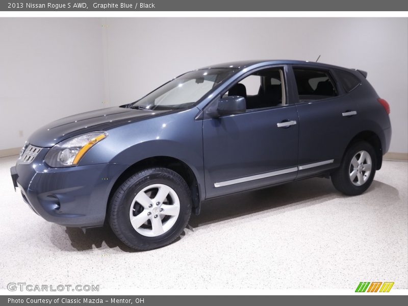 Graphite Blue / Black 2013 Nissan Rogue S AWD