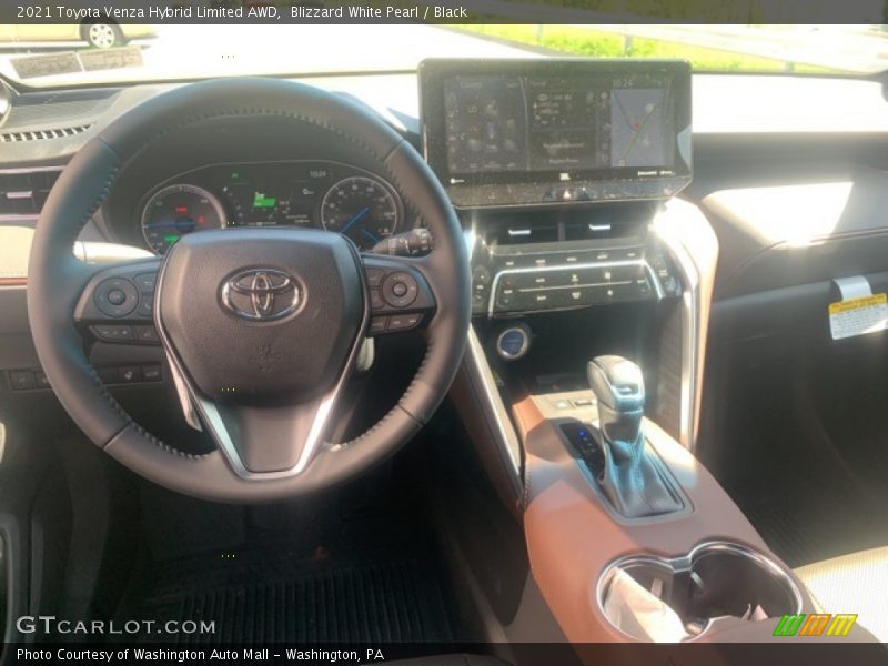 Blizzard White Pearl / Black 2021 Toyota Venza Hybrid Limited AWD