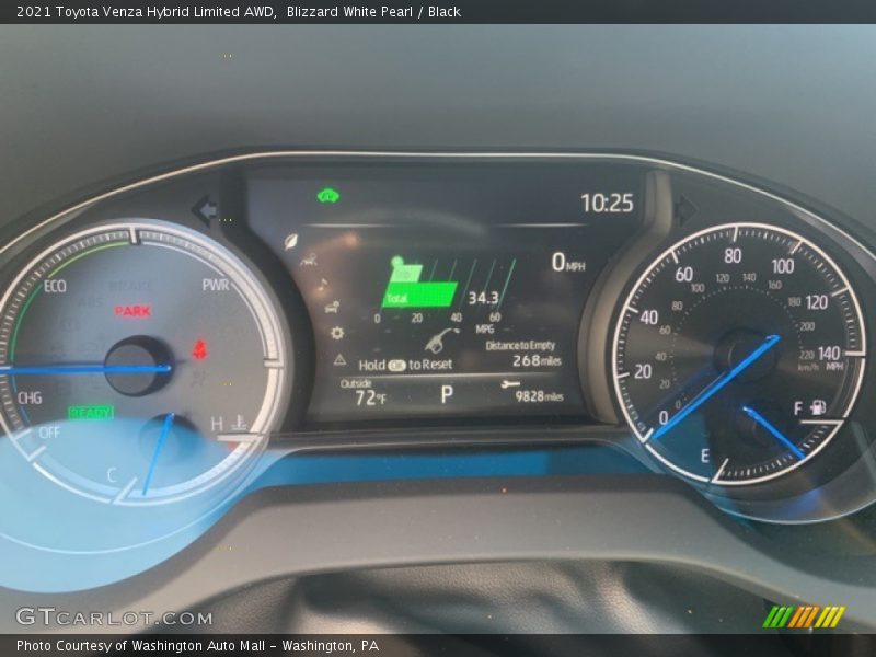 Blizzard White Pearl / Black 2021 Toyota Venza Hybrid Limited AWD