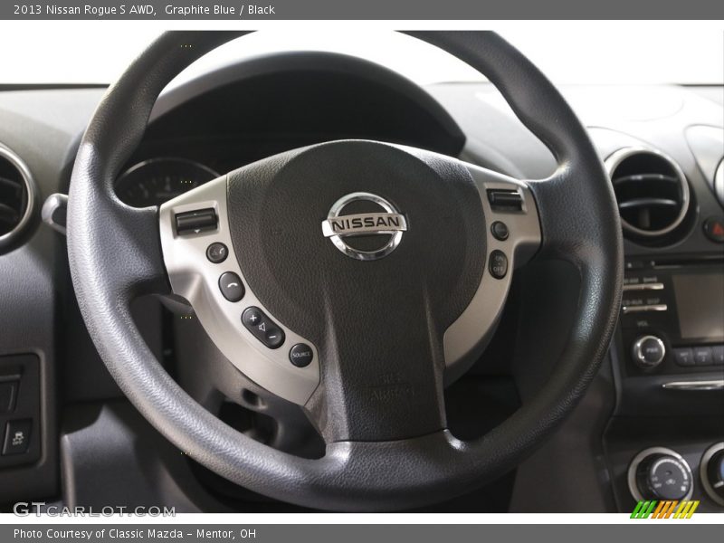 Graphite Blue / Black 2013 Nissan Rogue S AWD