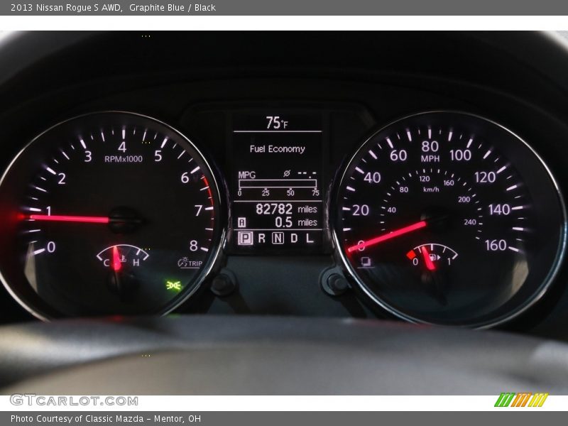 Graphite Blue / Black 2013 Nissan Rogue S AWD