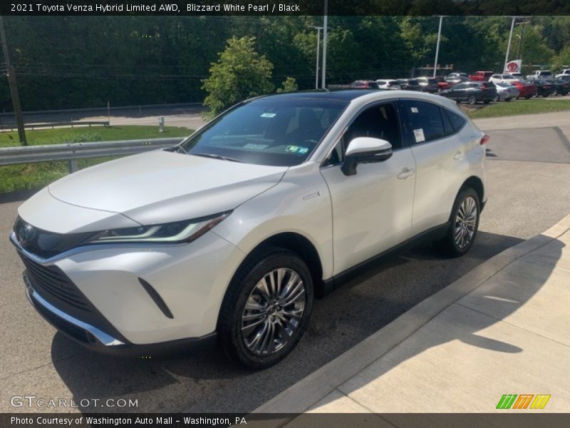Blizzard White Pearl / Black 2021 Toyota Venza Hybrid Limited AWD
