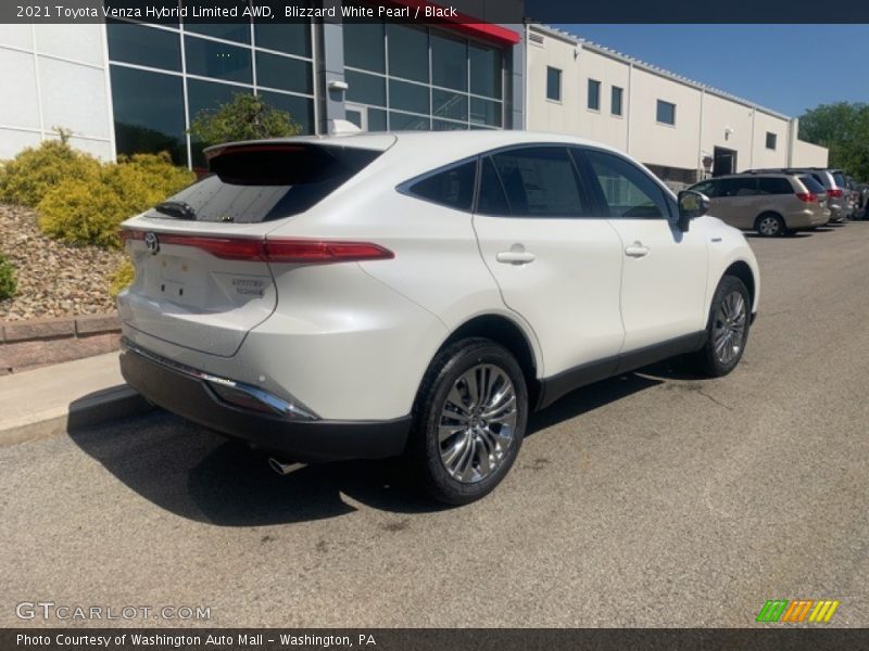 Blizzard White Pearl / Black 2021 Toyota Venza Hybrid Limited AWD