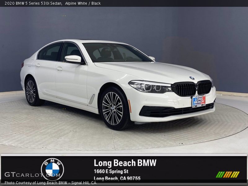 Alpine White / Black 2020 BMW 5 Series 530i Sedan