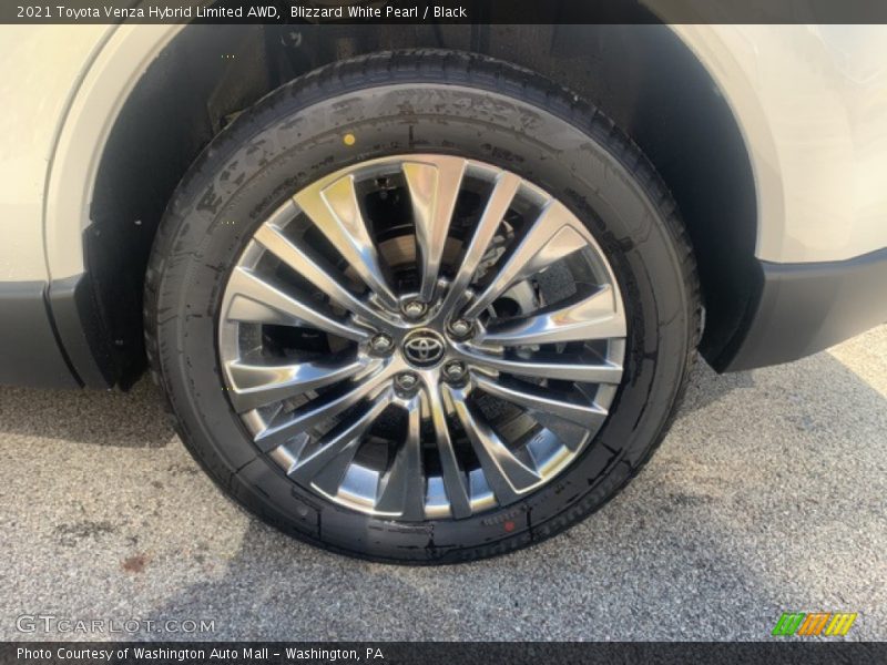 Blizzard White Pearl / Black 2021 Toyota Venza Hybrid Limited AWD
