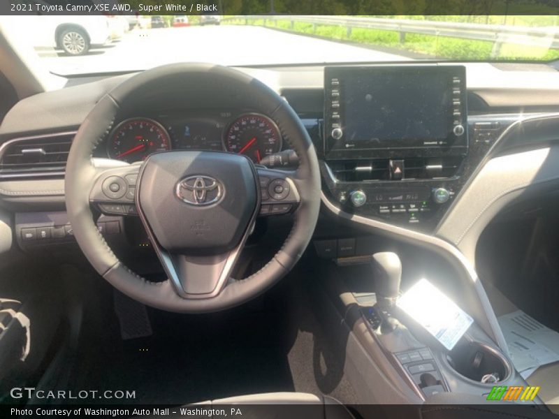 Super White / Black 2021 Toyota Camry XSE AWD