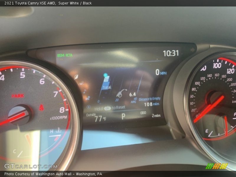 Super White / Black 2021 Toyota Camry XSE AWD