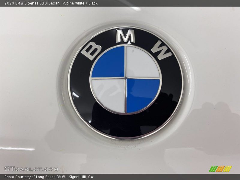 Alpine White / Black 2020 BMW 5 Series 530i Sedan