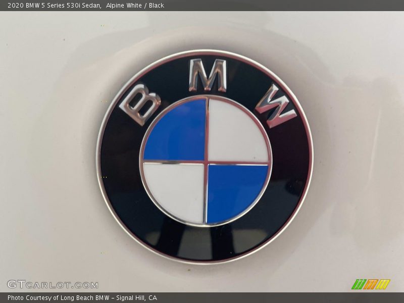 Alpine White / Black 2020 BMW 5 Series 530i Sedan