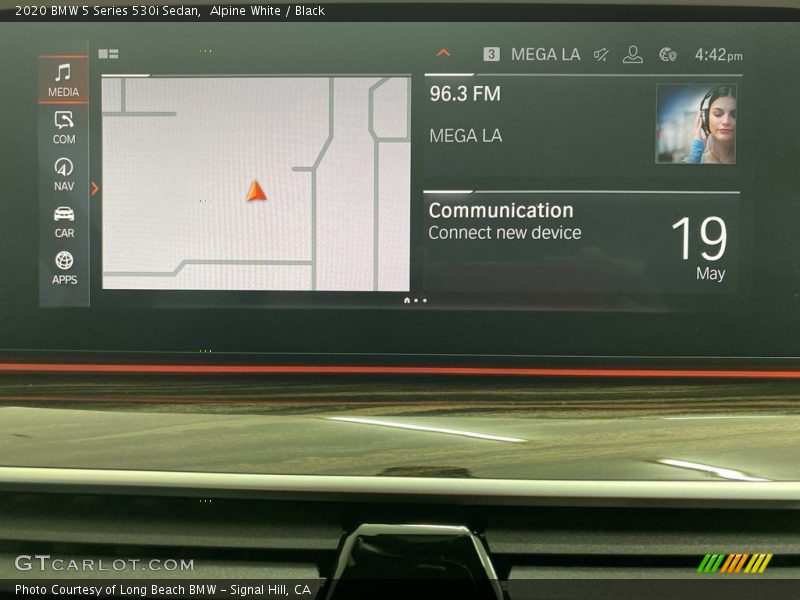 Alpine White / Black 2020 BMW 5 Series 530i Sedan