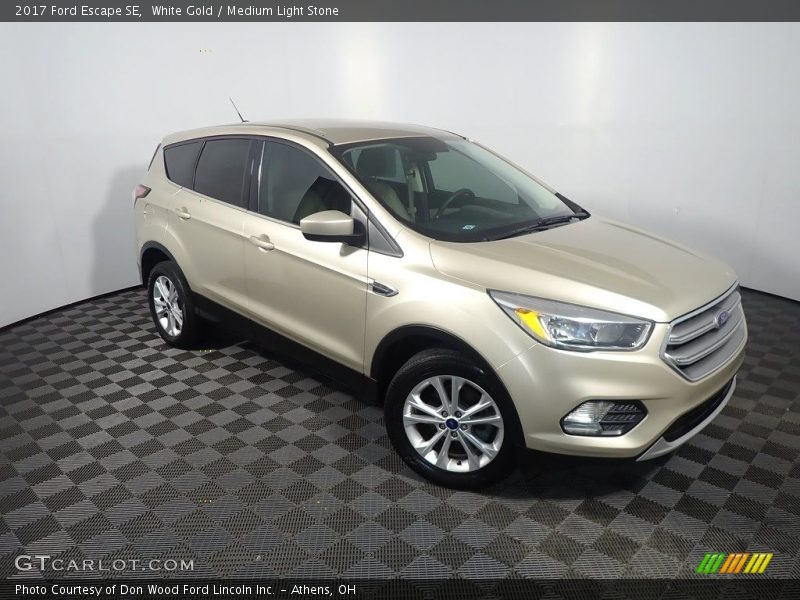 White Gold / Medium Light Stone 2017 Ford Escape SE