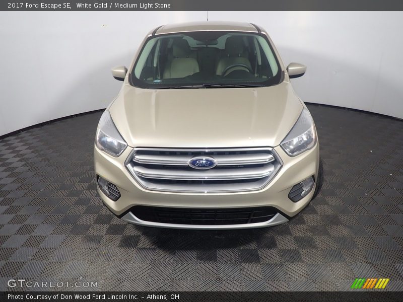 White Gold / Medium Light Stone 2017 Ford Escape SE