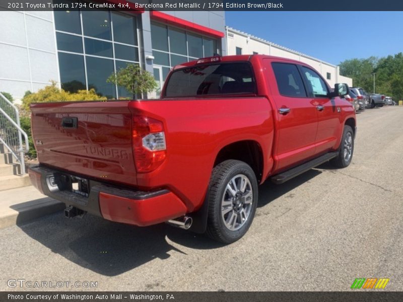 Barcelona Red Metallic / 1794 Edition Brown/Black 2021 Toyota Tundra 1794 CrewMax 4x4